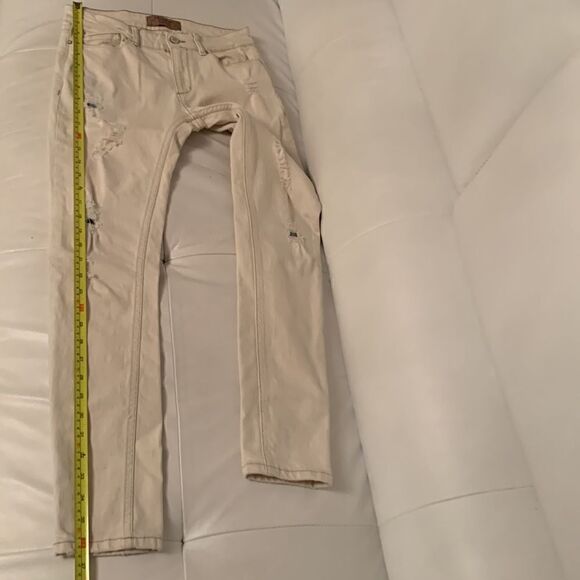 Zara Basic Heritage Skinny Distressed Denim Women’s Jeans Size 4 - Picture 6 of 13